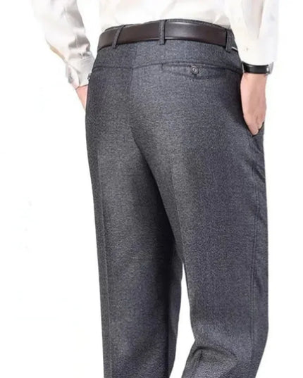 Voldri Men's Classic High Waist Business Suit Pants - Spring Summer Style -   | Stylish & Elegant Fashion by Voldri