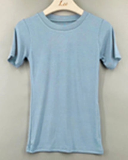 Basic cotton short sleeve T-shirt - VOLDRI