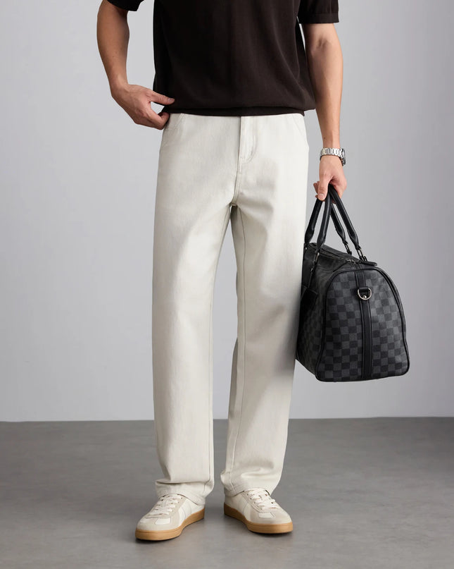 2026 Summer Brand Clothing Men's Lightweight Straight Business Casual Pants 100% High Quality Twill thin trousers classic style -   | Stylish & Elegant Fashion by Voldri
