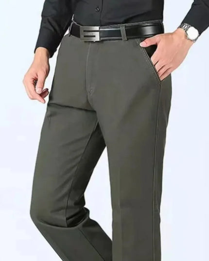 Voldri Men's 100% Cotton Casual Trousers - Loose Fit Khaki Pants -   | Stylish & Elegant Fashion by Voldri