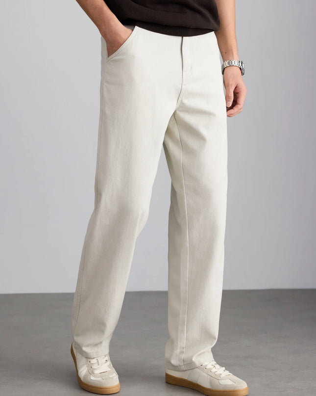 2026 Summer Brand Clothing Men's Lightweight Straight Business Casual Pants 100% High Quality Twill thin trousers classic style -   | Stylish & Elegant Fashion by Voldri