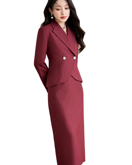 Blazer Skirt Suit Wear - VOLDRI