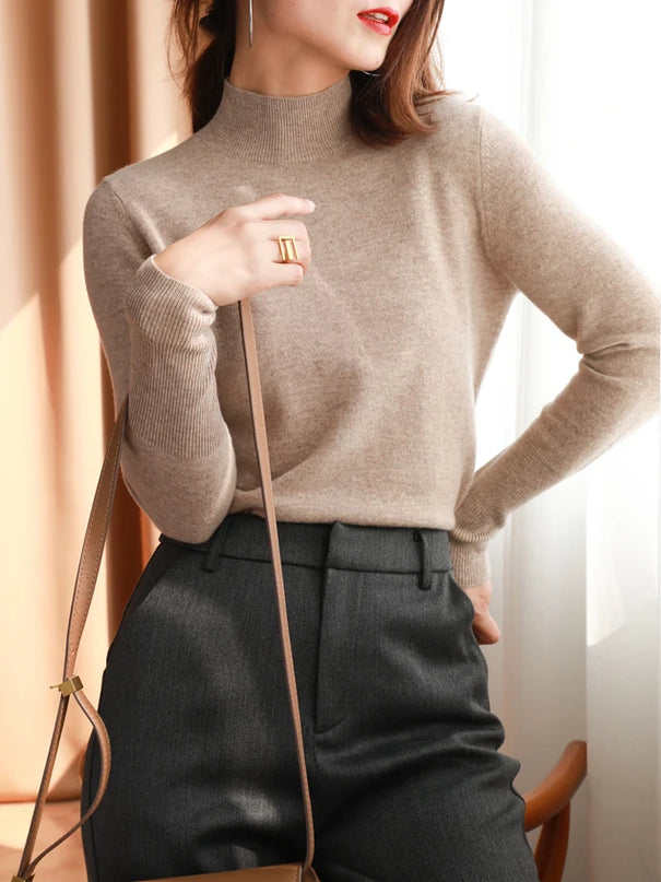 Turtleneck chic bottom sweaters - VOLDRI