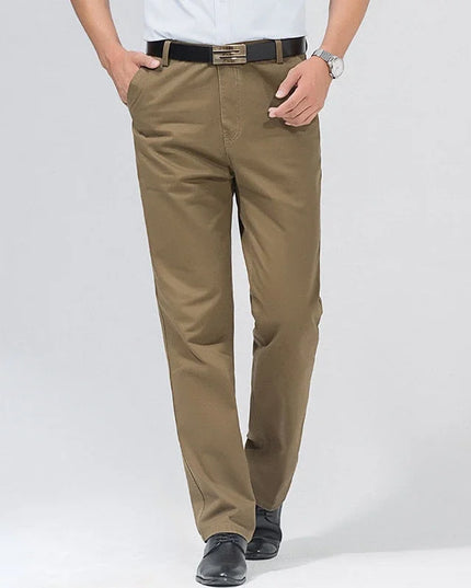 Voldri Men's Classic Casual Cargo Pants - 100% Cotton High Waist -   | Stylish & Elegant Fashion by Voldri