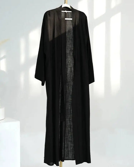 Cotton  Kimono Open Abaya