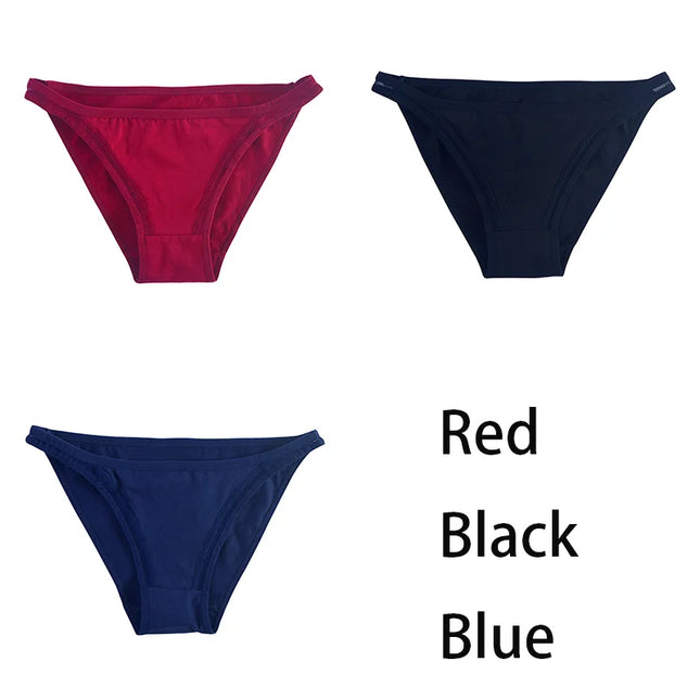 3Pcs/set   Mesh Underpants Bikini  Underwear - VOLDRI