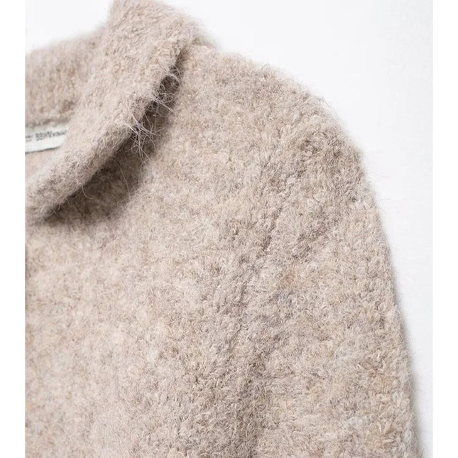 Vintage Casual Fur Sweater - VOLDRI