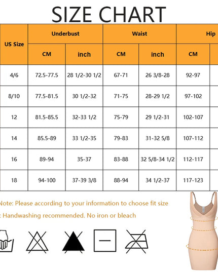 Full Slip Shapewear Bodysuit Lingerie - VOLDRI