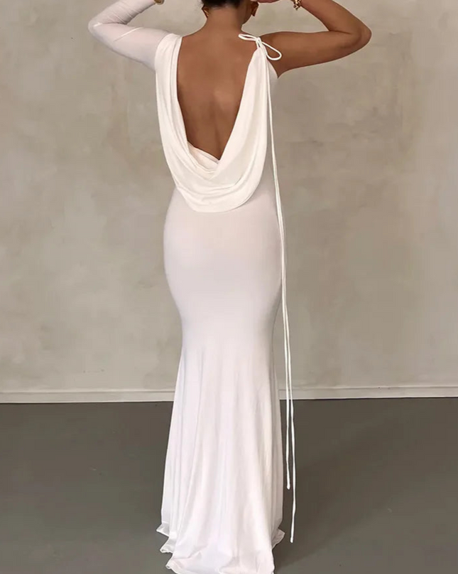 Bodycon Backless Long Dress - VOLDRI