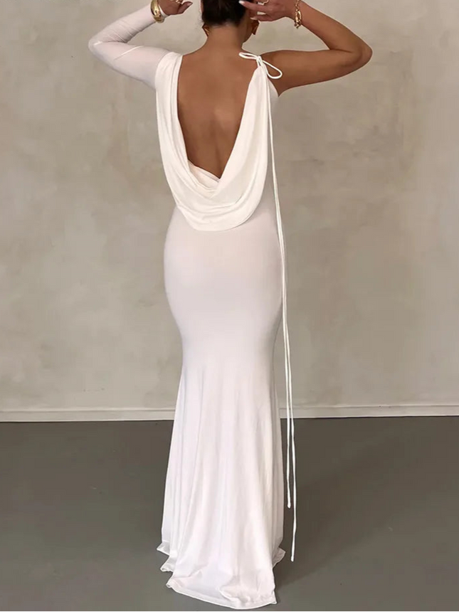 Bodycon Backless Long Dress - VOLDRI