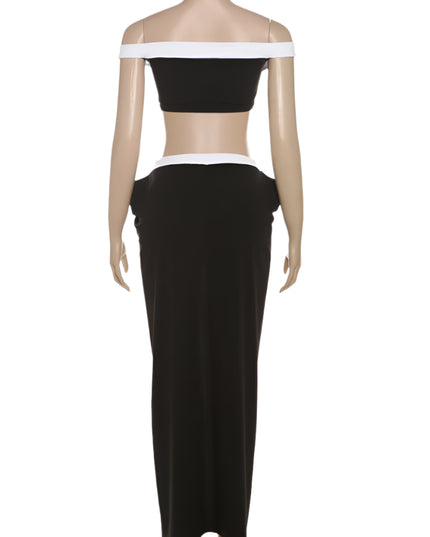 Crop Tanks+ Split Maxi Skirt - VOLDRI