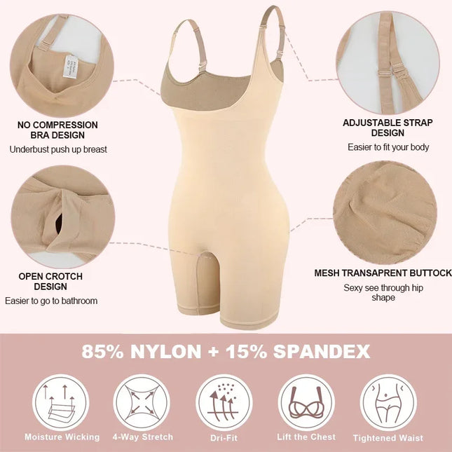 Butt Lifter Shorts Bodysuit Shapewear - VOLDRI