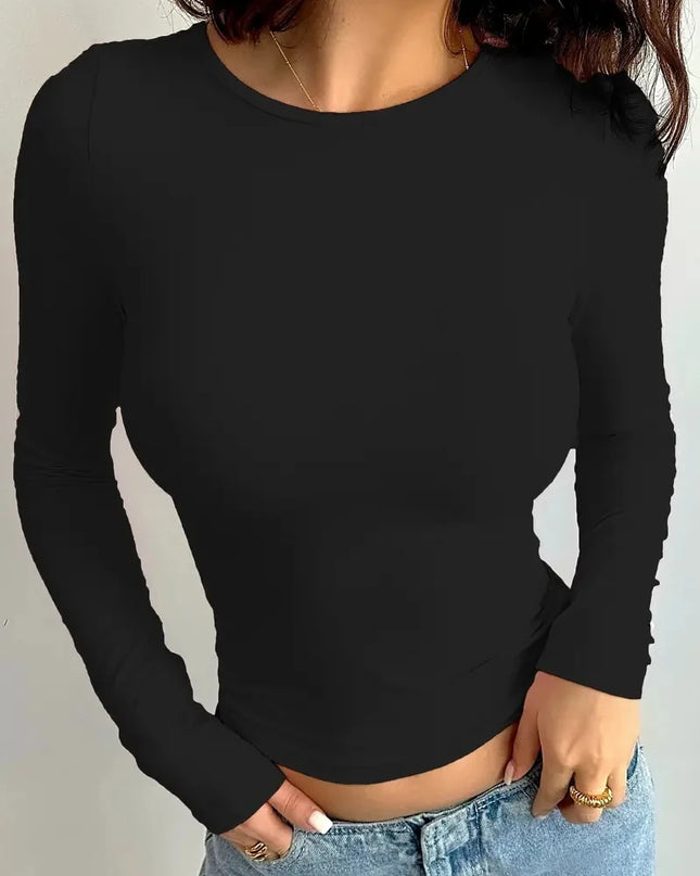 Casual Long Sleeve Top - VOLDRI