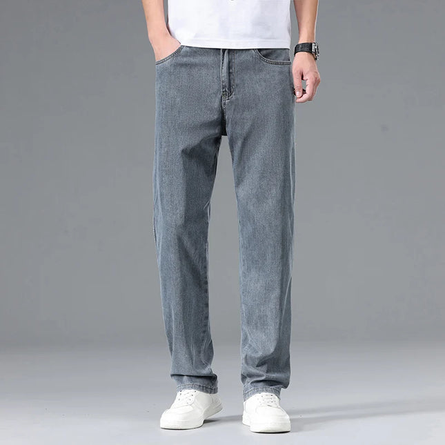 Voldri Summer Ultra-thin Lyocell Jeans - Loose Casual Denim Pants -   | Stylish & Elegant Fashion by Voldri