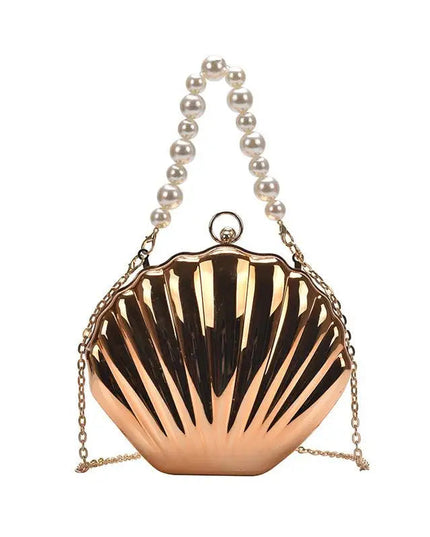 Acrylic Shell Shaped Evening Clutch - VOLDRI