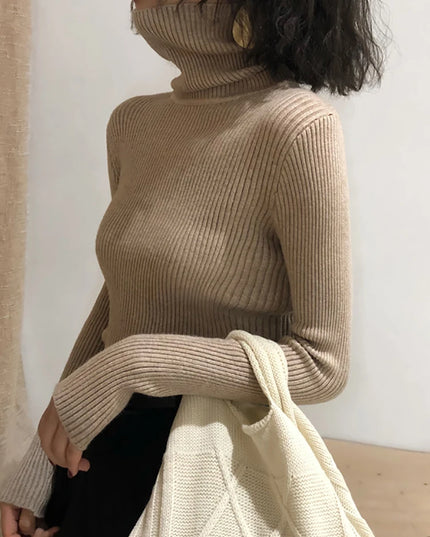 Turtleneck Knitted Sweater - VOLDRI