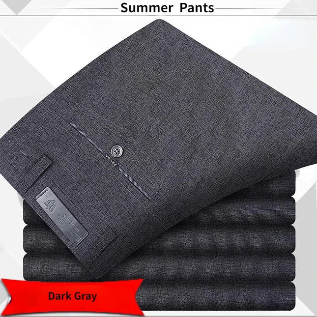 Voldri Men's Classic High Waist Business Suit Pants - Spring Summer Style -   | Stylish & Elegant Fashion by Voldri