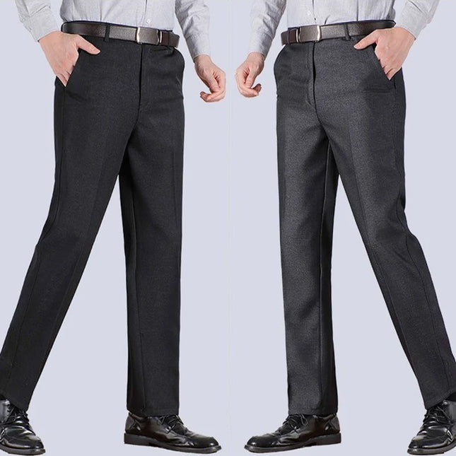 Voldri Men's Casual Suit Pants - Classic Stretch Trousers for All Seasons -   | Stylish & Elegant Fashion by Voldri