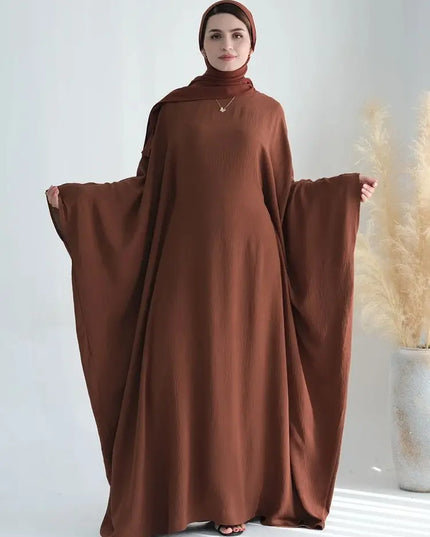 Cotton Linen Khimar Abaya