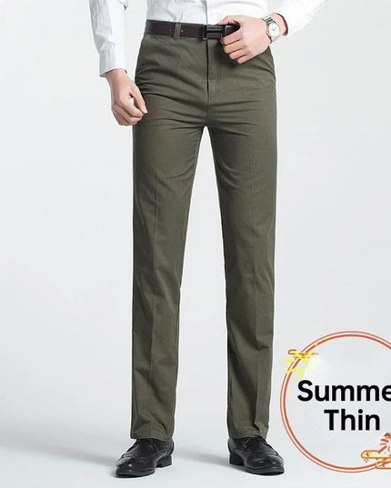 Voldri Men's Classic Casual Cargo Pants - 100% Cotton High Waist -   | Stylish & Elegant Fashion by Voldri