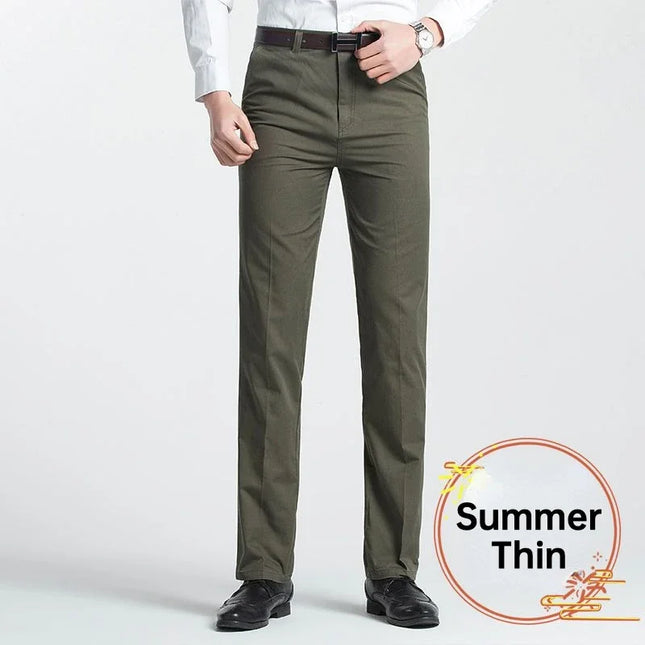 Voldri Men's Classic Casual Cargo Pants - 100% Cotton High Waist -   | Stylish & Elegant Fashion by Voldri