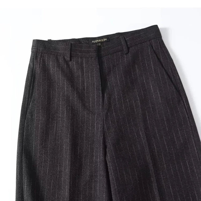 Vintage Office Stripped Pants - VOLDRI