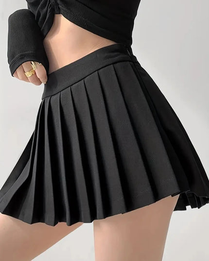 Pleated Mini Skirt - VOLDRI