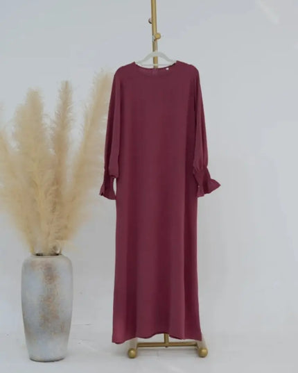 Solid Modest Inner Abaya  Dress