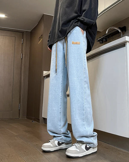 Voldri Men’s Baggy Jeans - Casual Loose Fit Straight Pants -   | Stylish & Elegant Fashion by Voldri