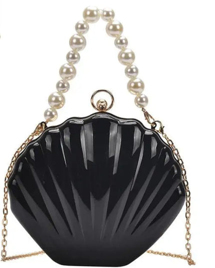 Acrylic Shell Shaped Evening Clutch - VOLDRI