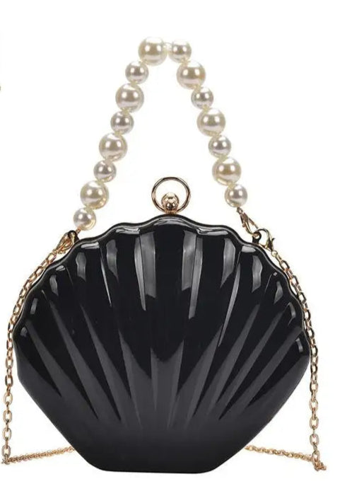 Acrylic Shell Shaped Evening Clutch - VOLDRI