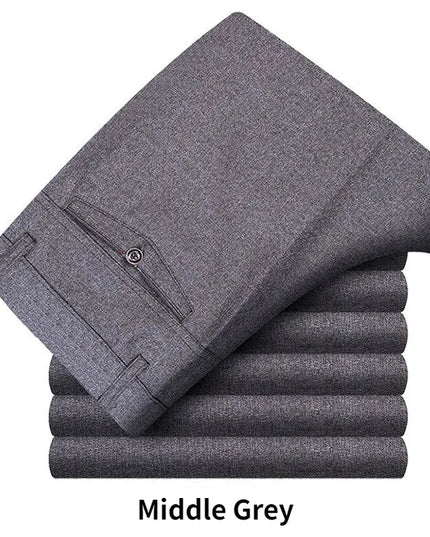 Voldri Men's Plus Size Business Pants - Stretch Loose Fit for Office -   | Stylish & Elegant Fashion by Voldri