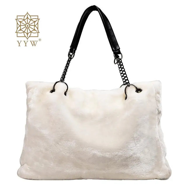 Plush Tote Handbag - VOLDRI