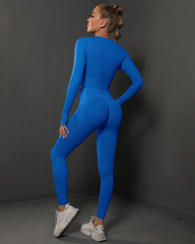 2Pcs   Butt Pants + Shirts Tracksuits Set