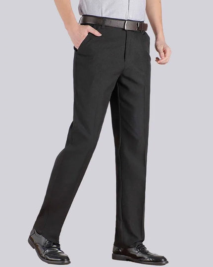 Voldri Men's Lightweight Business Pants - Gray & Black Casual Trousers -   | Stylish & Elegant Fashion by Voldri