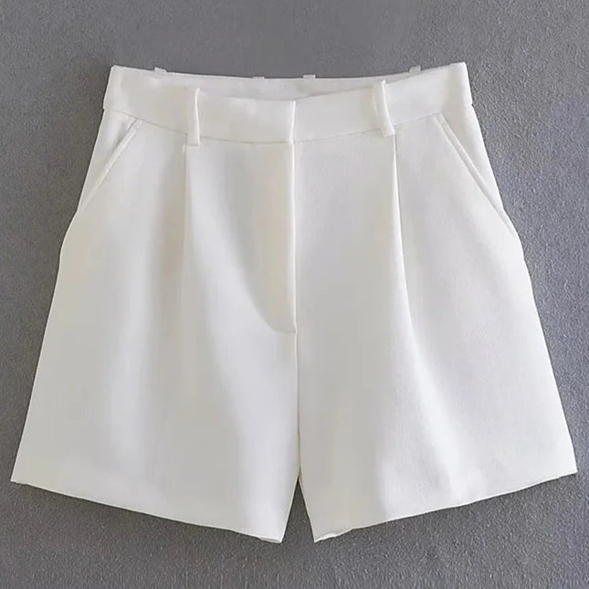 Vintage Chic Office Lady Shorts - VOLDRI