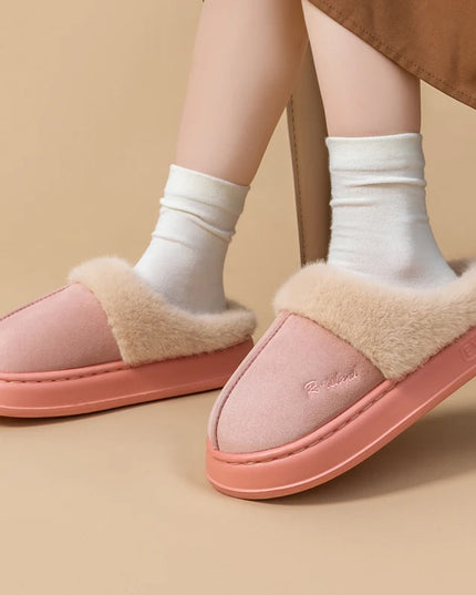 Fluffy Slippers  Non-slip Slides