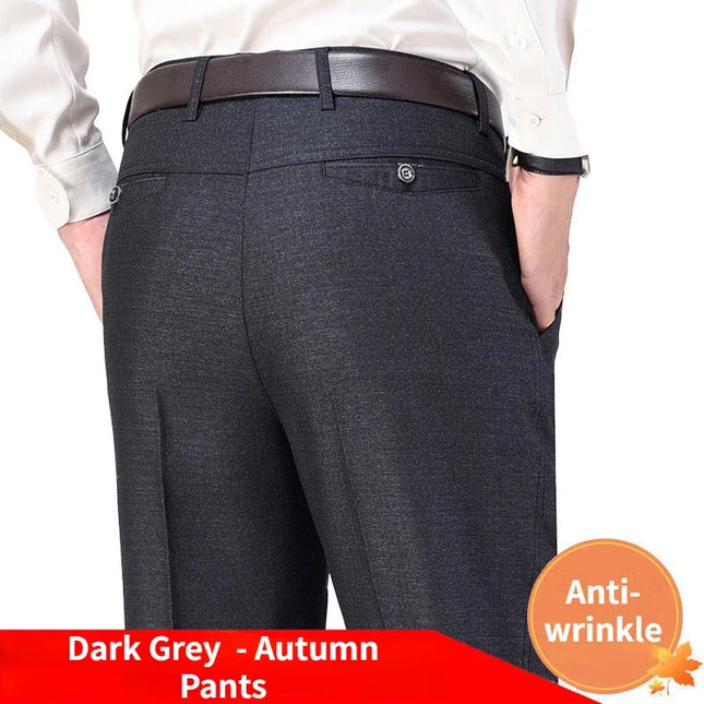 Voldri Men's Casual Suit Pants - Classic Stretch Trousers for All Seasons -   | Stylish & Elegant Fashion by Voldri