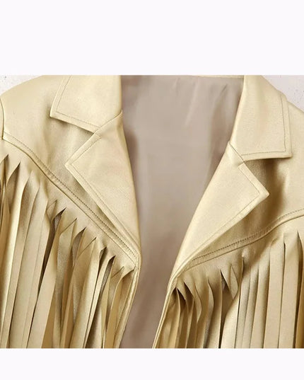 Casual Chic Gold  Jackets - VOLDRI