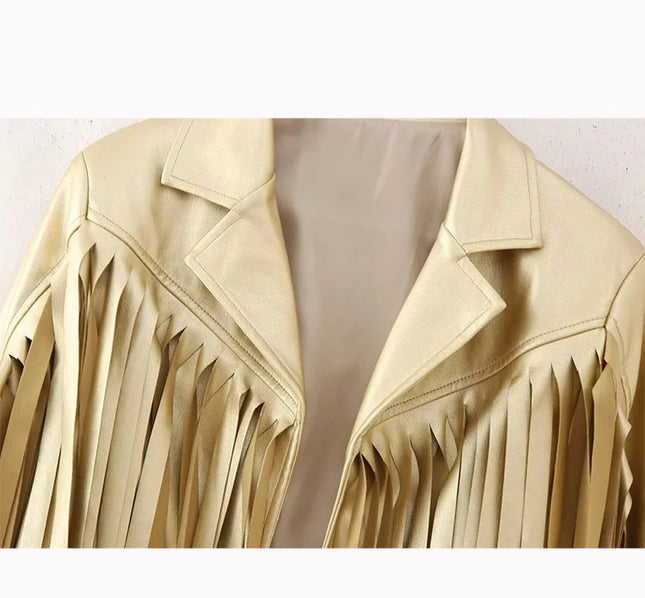 Casual Chic Gold  Jackets - VOLDRI