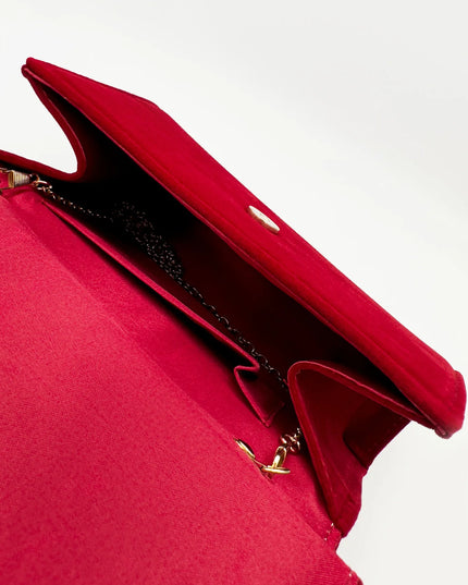 Red Shoulder Bags Golden Chain - VOLDRI