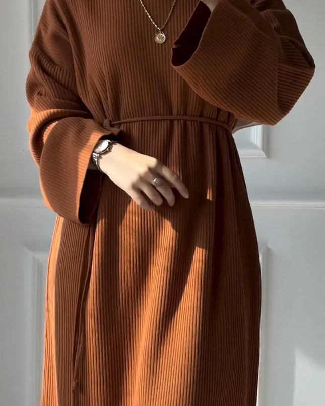 Thicken Knit Sweater Abaya