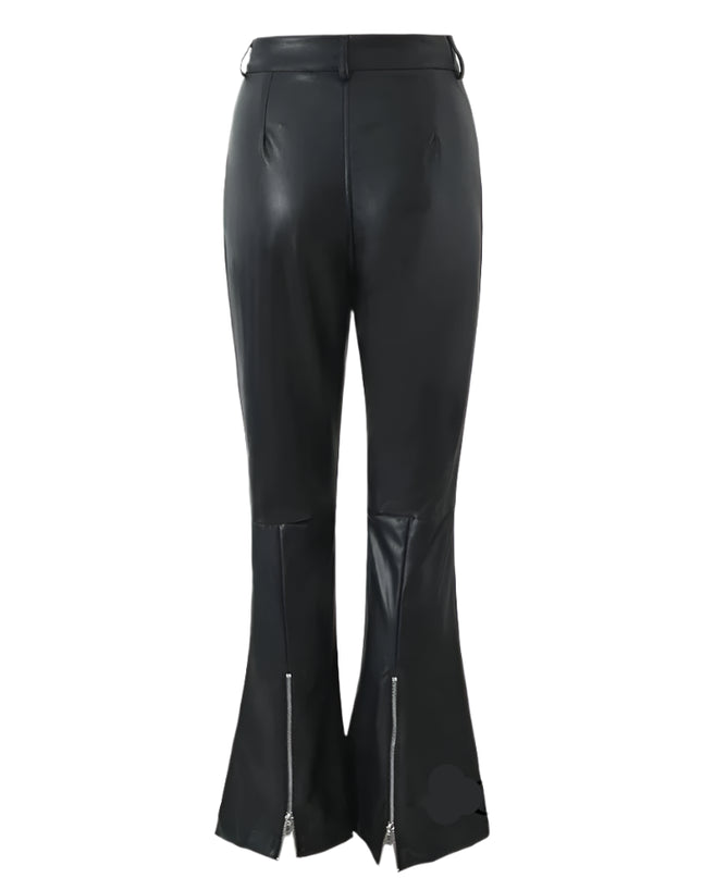 Casual X-shape Leather Pants - VOLDRI