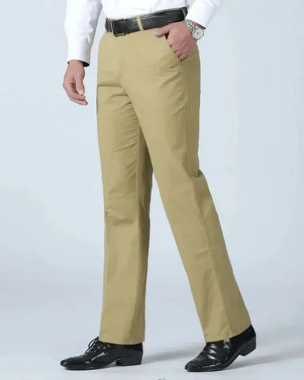 Voldri Men's 100% Cotton Business Pants - Quick-Drying, Office-Ready -   | Stylish & Elegant Fashion by Voldri