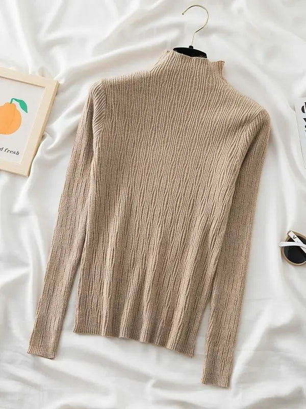 Basic Long Sleeve Sweater - VOLDRI