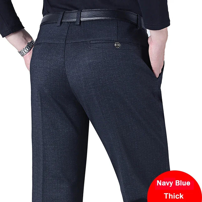 Voldri Men's Slim Stretch Business Pants - Casual & Comfortable Fit -   | Stylish & Elegant Fashion by Voldri