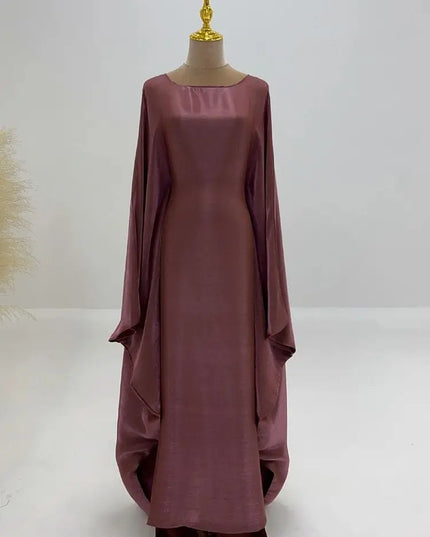 Satin Shimmer Abaya