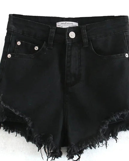 Vintage Casual Denim Shorts - VOLDRI