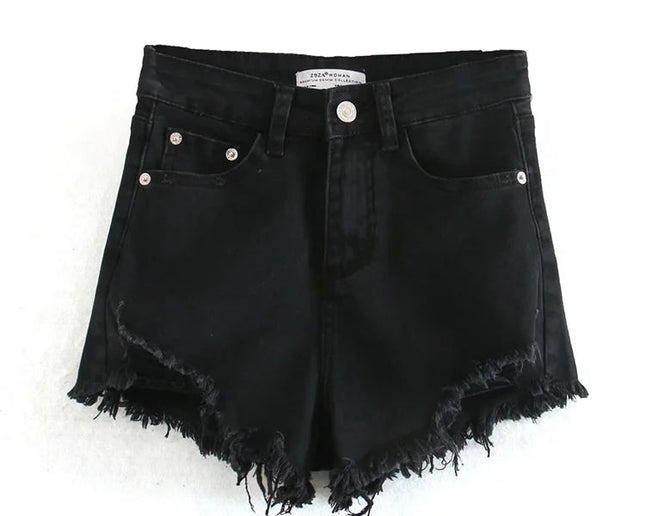 Vintage Casual Denim Shorts - VOLDRI