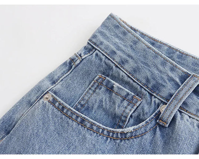 Vintage Casual Denim  Shorts - VOLDRI